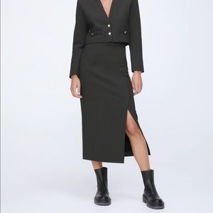 Zara Seamed Pencil Skirt